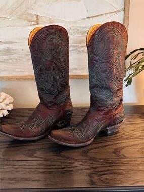 Old Gringo Brown Distressed Leather Western Cowboy Boots Women’s 6.5